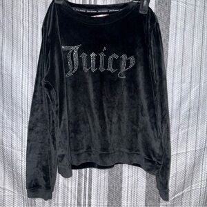 Juicy Couture Black Velvet Top